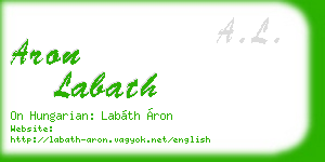 aron labath business card